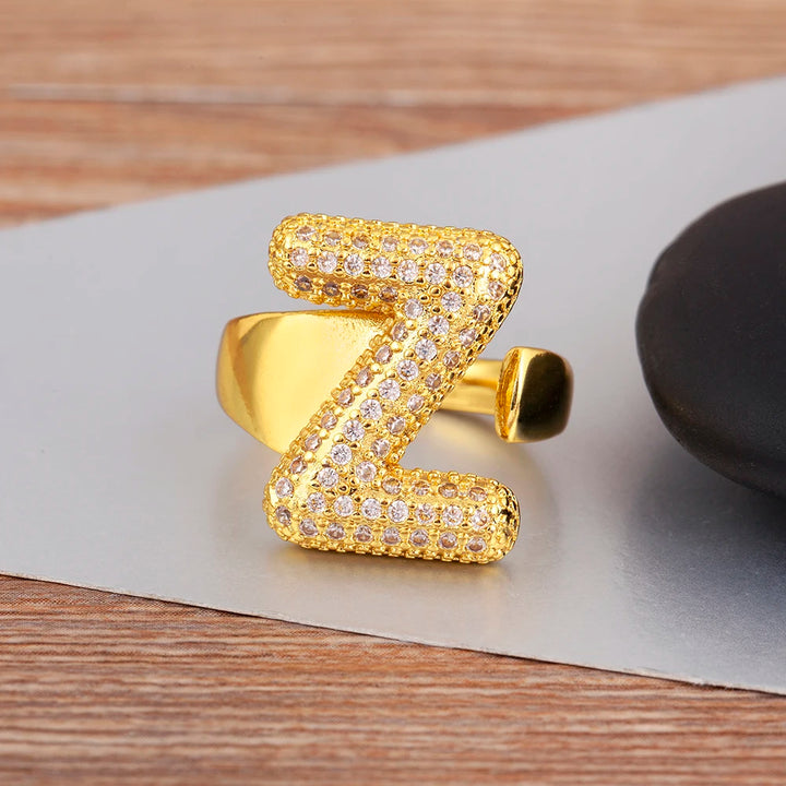 Rosa Letter Ring