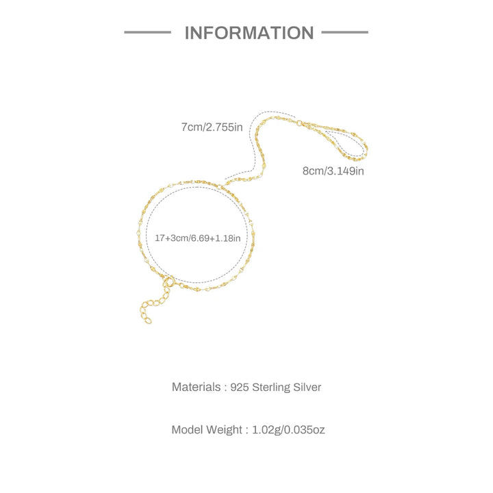 Aurelia Coin Point Hand Chain