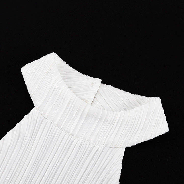 Camille Pleated Halter Set