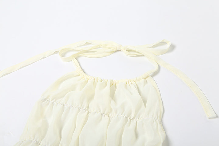 Alva Pleated Halter Mini Set