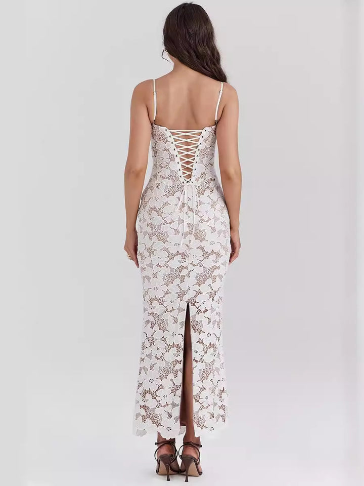 Rocio Floral Embroidered Maxi Dress