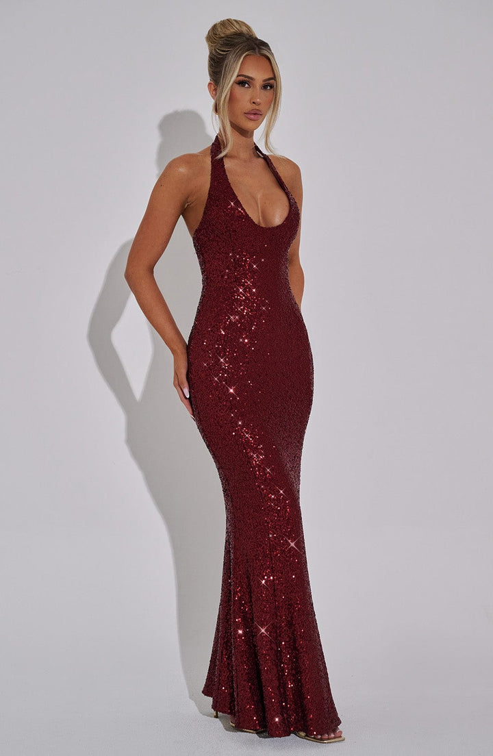 Zora Sequined Maxi Dress