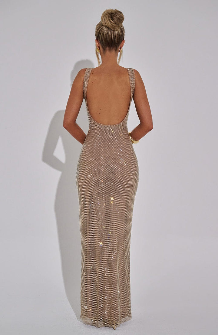 Naya Rhinestone Maxi Dress